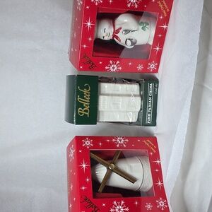 Belleek Ornament Group Of 3